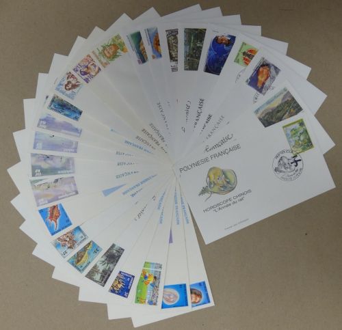 Französisch Polynesien Lot FCD gestempelt 25 Stück #IM840