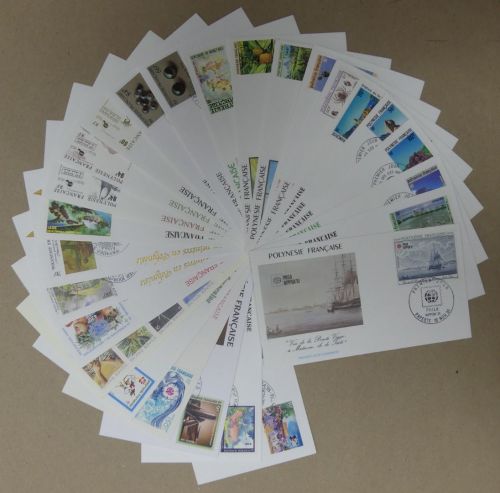 Französisch Polynesien Lot FCD gestempelt 25 Stück #IM841