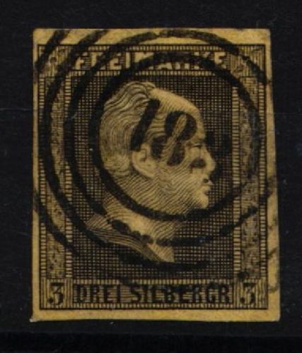 Preußen 4 gestempelt gut geschnitten #KY452