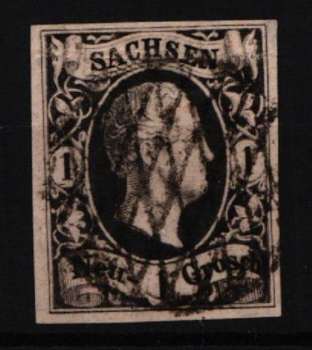Sachsen 4 gestempelt