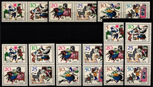 DDR W Zd 174-W Zd 176 und S Zd 76-S Zd 81 postfrisch