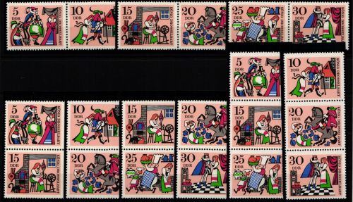 DDR W Zd 183-W Zd 185 und S Zd 82-S Zd 87 postfrisch