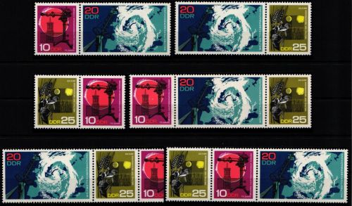 DDR W Zd 186-W Zd 191 postfrisch