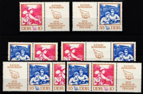 DDR W Zd 263-W Zd 268 postfrisch #KZ311