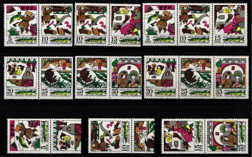 DDR W Zd 290-W Zd 295 und S Zd 131-S Zd 133 postfrisch