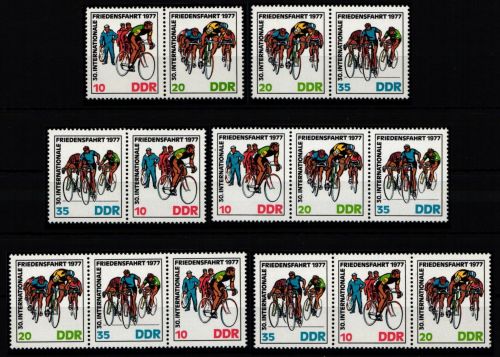 DDR W Zd 343-W Zd 348 postfrisch