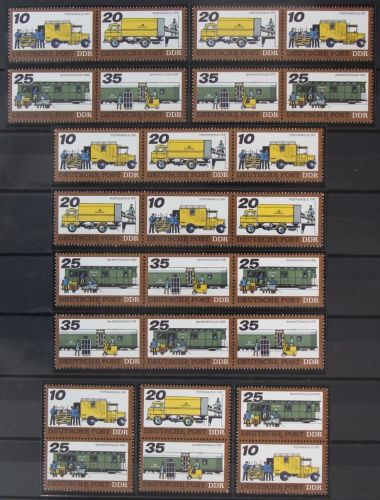 DDR W Zd 362-W Zd 369 und S Zd 149-S Zd 156 postfrisch #KZ329