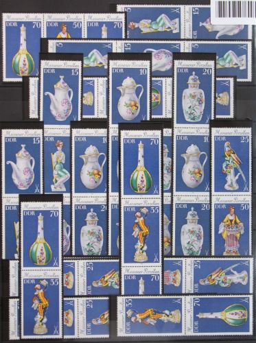 DDR W Zd 423-W Zd 438 und S Zd 183-S Zd 198 postfrisch #KZ340