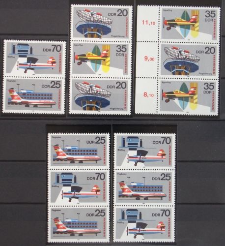 DDR W Zd 445-W Zd 452 und S Zd 202-S Zd 209 postfrisch #KZ342