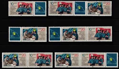 DDR W Zd 493-W Zd 498 postfrisch #KZ348