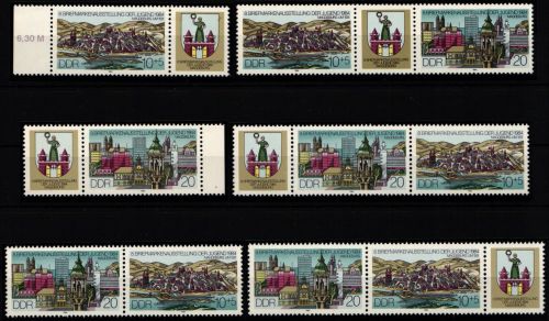DDR W Zd 608-W Zd 613 postfrisch