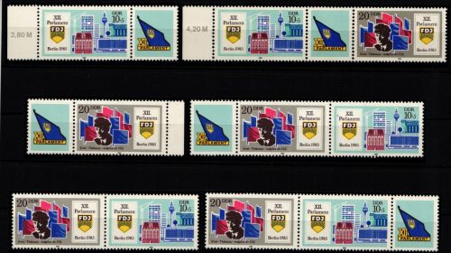 DDR W Zd 629-W Zd 634 postfrisch #KZ368