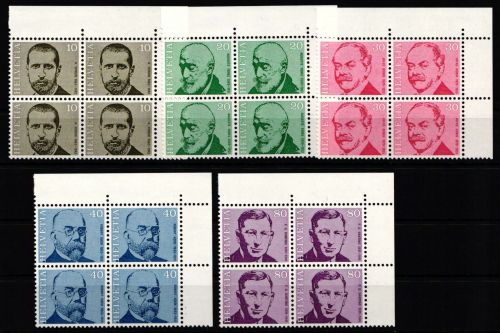 Schweiz 955-959 postfrisch als 4er Blöcke or #KZ032