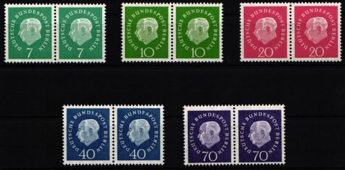 Berlin 182-186 postfrisch als Paare #NA359