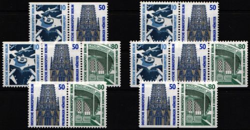 Berlin Zd W83 - Zd W88 postfrisch Zusammendrucke #NA361