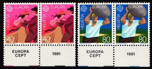 Schweiz 1197-1198 postfrisch als Paar #KZ051