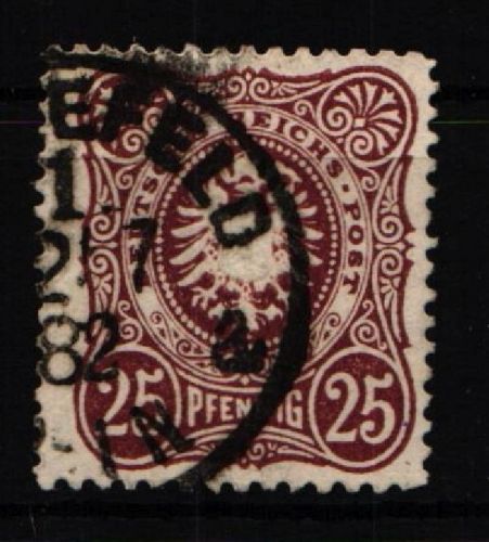 Deutsches Reich 43 a gestempelt geprüft Wiegand BPP #KY205