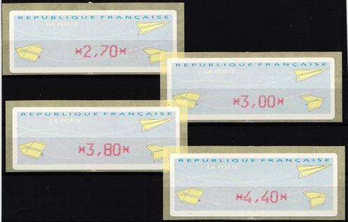Frankreich Automatenmarken 17 b postfrisch in rot Thermopapier #NC167