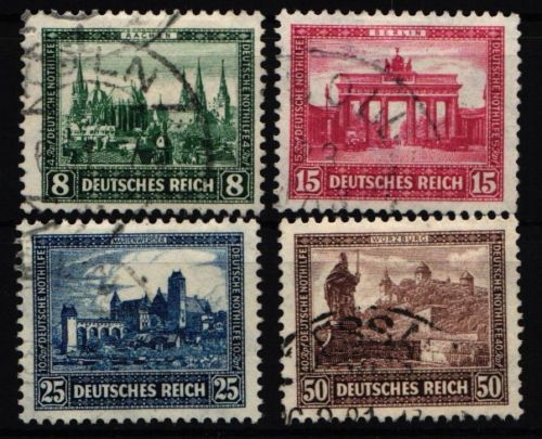 Deutsches Reich 450-453 gestempelt