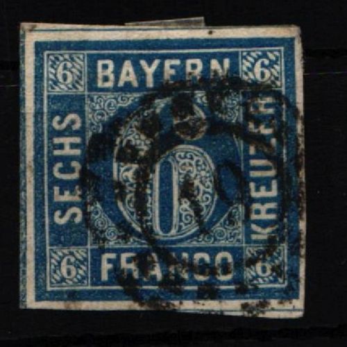 Bayern 10 gestempelt sauber geschnitten #NC240