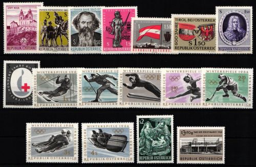 Österreich Jahrgang 1963 mit 1128-1144 postfrisch