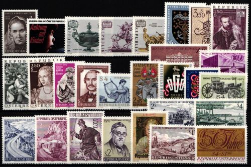 Österreich Jahrgang 1971 mit 1353-1380 postfrisch
