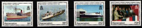 Ascension 535-538 postfrisch Schifffahrt #JH963