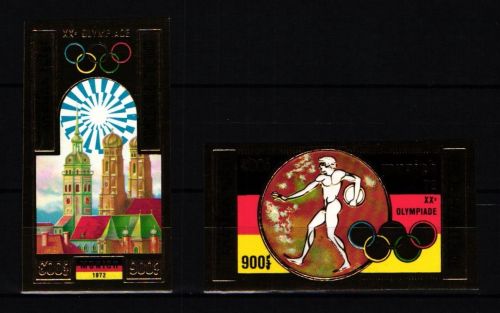 Kambodscha 351 und 352 B postfrisch Olympische Spiele #KC341