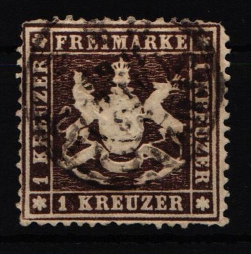 Württemberg 16 y gestempelt Zahnmängel #NC937