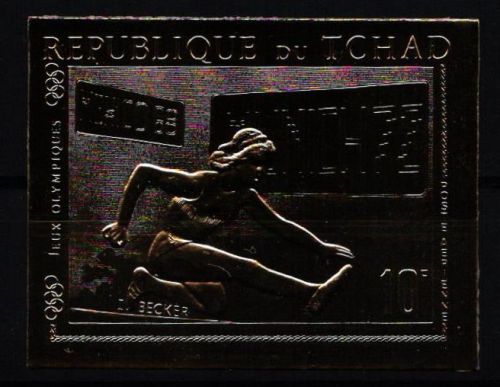 Tschad 336 B postfrisch Olympia / Goldfolie #KC390