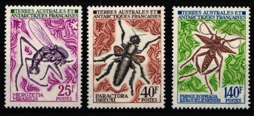 franz. Antarktis (TAAF) 71-73 postfrisch Insekten #JW246