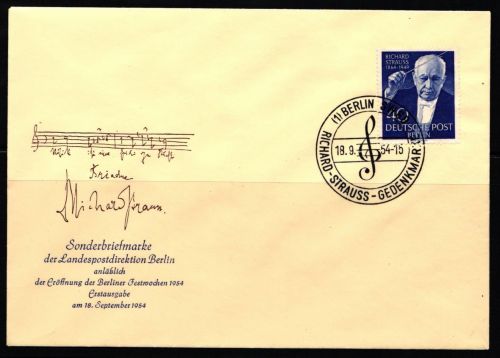 Berlin FDC 124 gestempelt #JW287