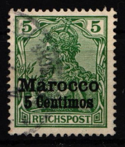 Deutsche APA Marokko 8 II gestempelt