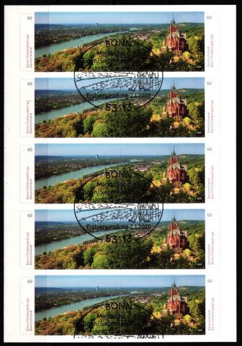 BRD Folienblatt 96 mit 3517-3518 gestempelt #NB684