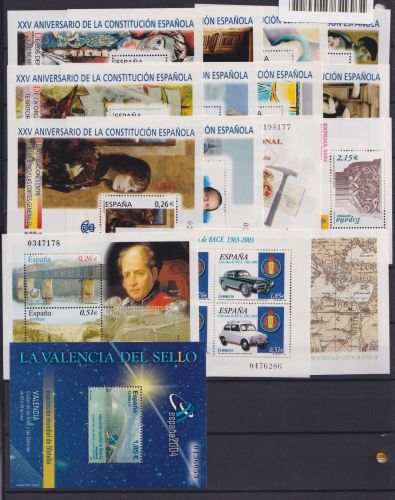 Spanien Jahrgang 2003 mit 3813-3909 ohne 3865-3872, 3881, 3884 postfrisch #KV375