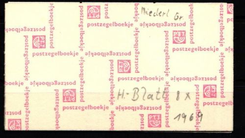 Niederlande Markenheft 8x postfrisch Königin Juliane/ Ziffer #KV328