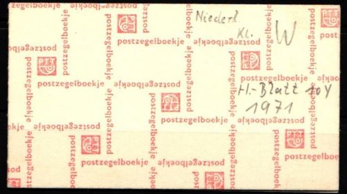 Niederlande Markenheft 10y postfrisch Königin Juliane/ Ziffer #KV334