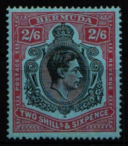 Bermuda 112 mit Falz König George VI. #NB083
