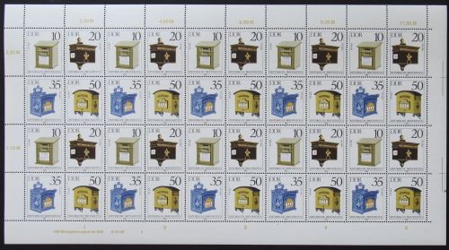 DDR ZD Bogen 2924-2927 postfrisch mit DV WPD 2 #NE041