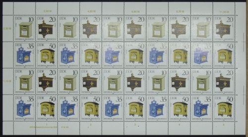 DDR ZD Bogen 2924-2927 postfrisch ungefaltet #NE127