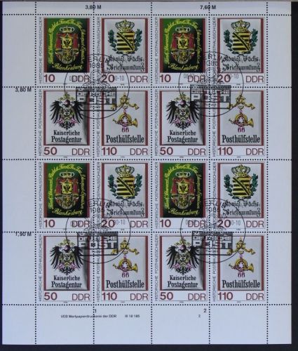 DDR ZD-Bogen 3306-3309 gestempelt