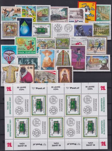 Österreich Jahrgang 2001 mit 2336-2362 postfrisch #ND618