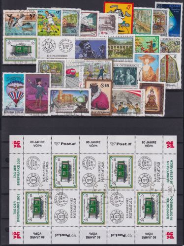 Österreich Jahrgang 2001 mit 2336-2362 gestempelt