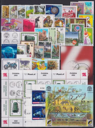 Österreich Jahrgang 2002 mit 2363-2401 gestempelt