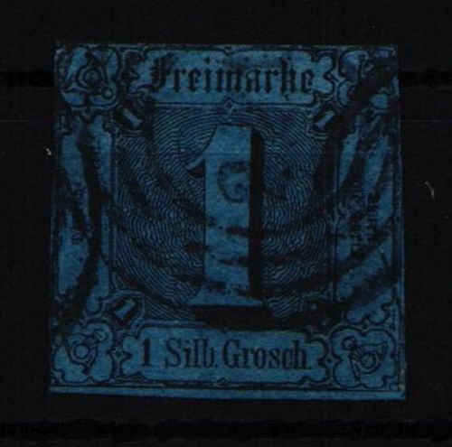 Thurn & Taxis 4 gestempelt typischer Taxisschnitt #NG345