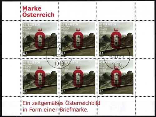 Österreich 2962 gestempelt als Kleinbogen mit Ersttagsstempel #ND070