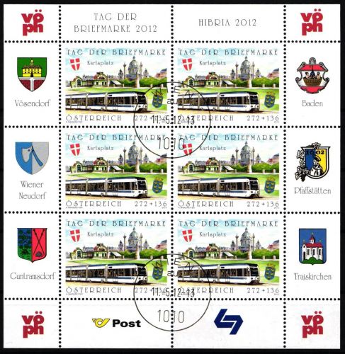 Österreich 2996 gestempelt als Kleinbogen mit Ersttagsstempel #ND072