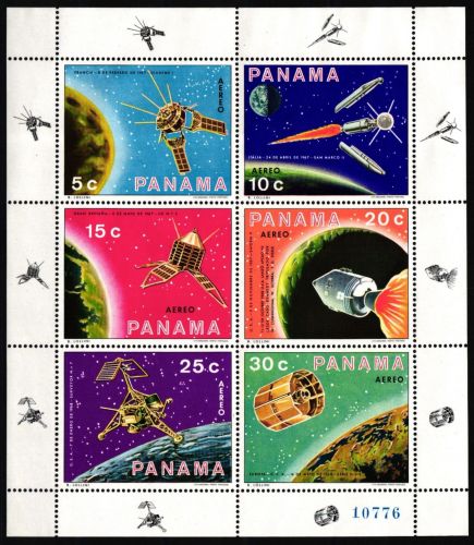 Panama 1137-1142 postfrisch als Kleinbogen, Raumfahrt #ND309