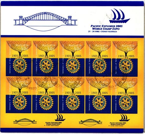 Australien 2453 II postfrisch als Folienblatt, Rotary Club #ND384