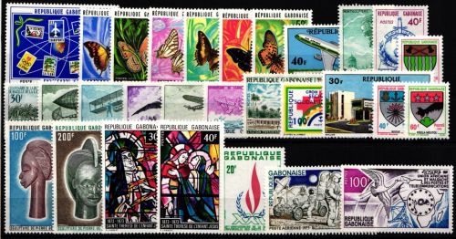 Gabun Jahrgang 1973 postfrisch ohne Blöcke und 507-508 #NH545